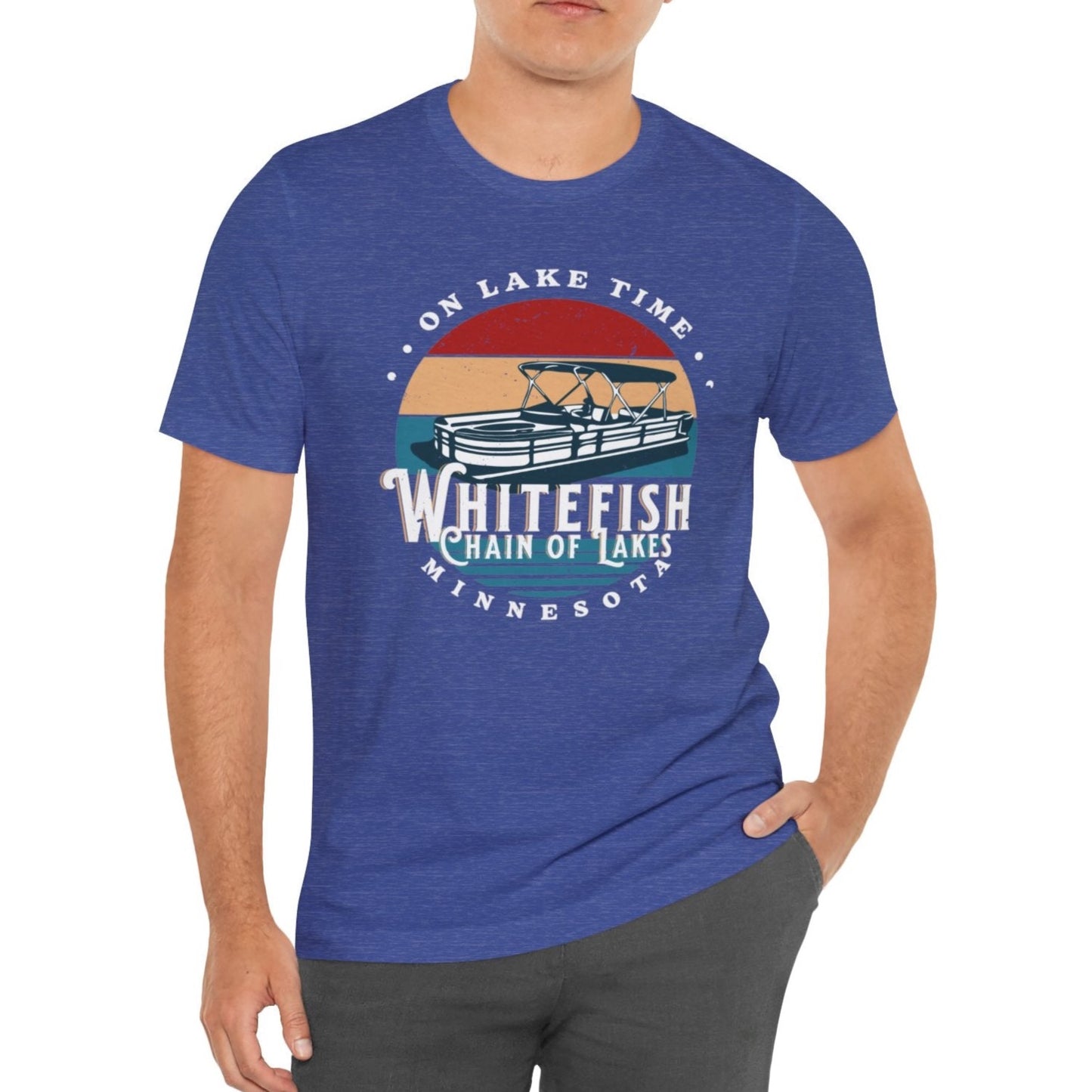 White Fish Chain Of Lakes On Lake Time Tshirt