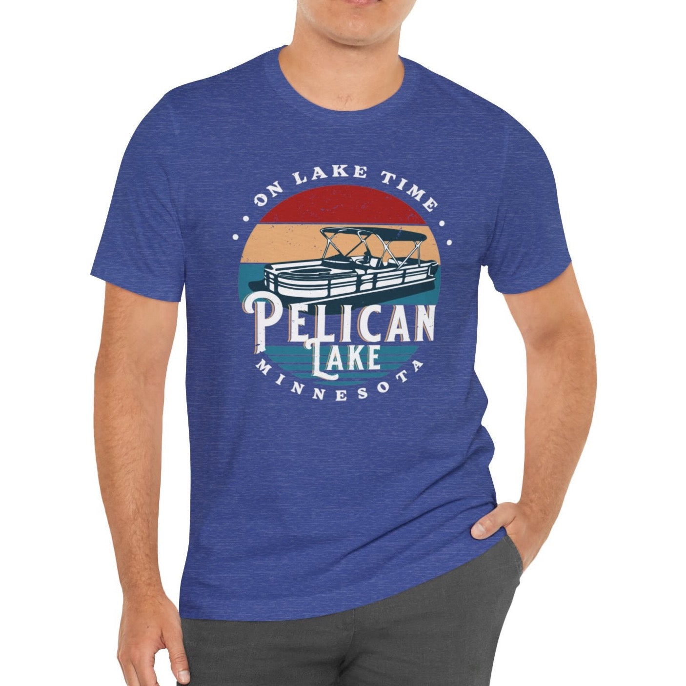 Pelican Lake On Lake Time t-shirt