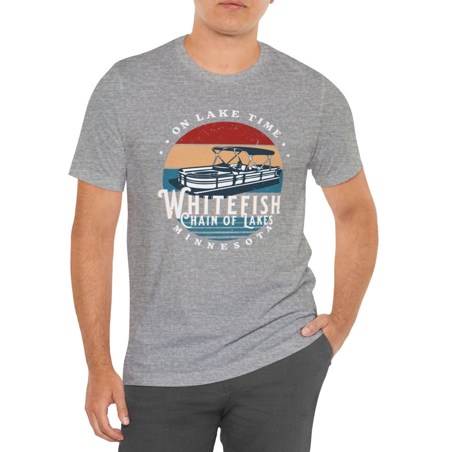 White Fish Chain Of Lakes On Lake Time Tshirt