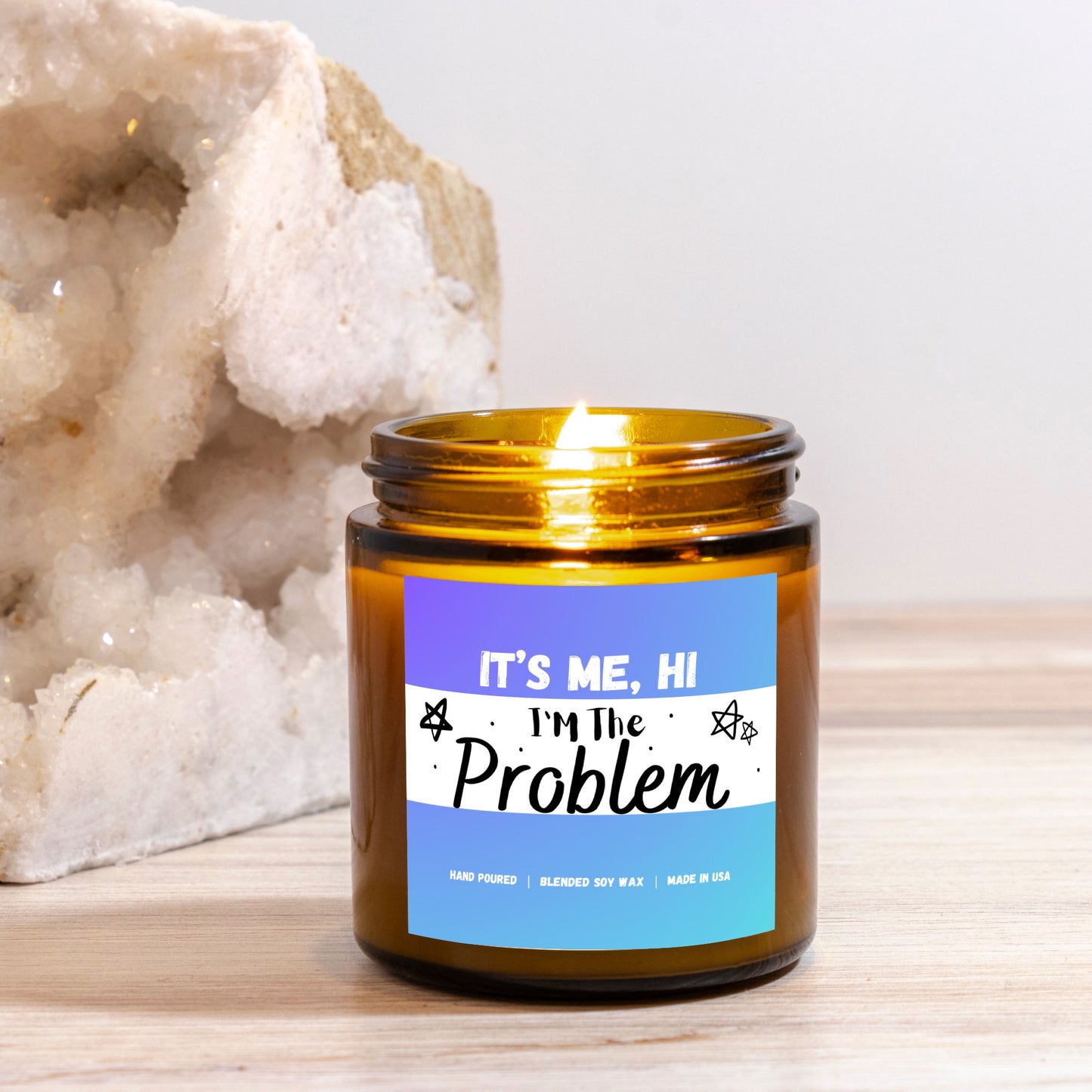 It’s me, Hi I’m the problem - Taylor S. | Amber Jar Candle