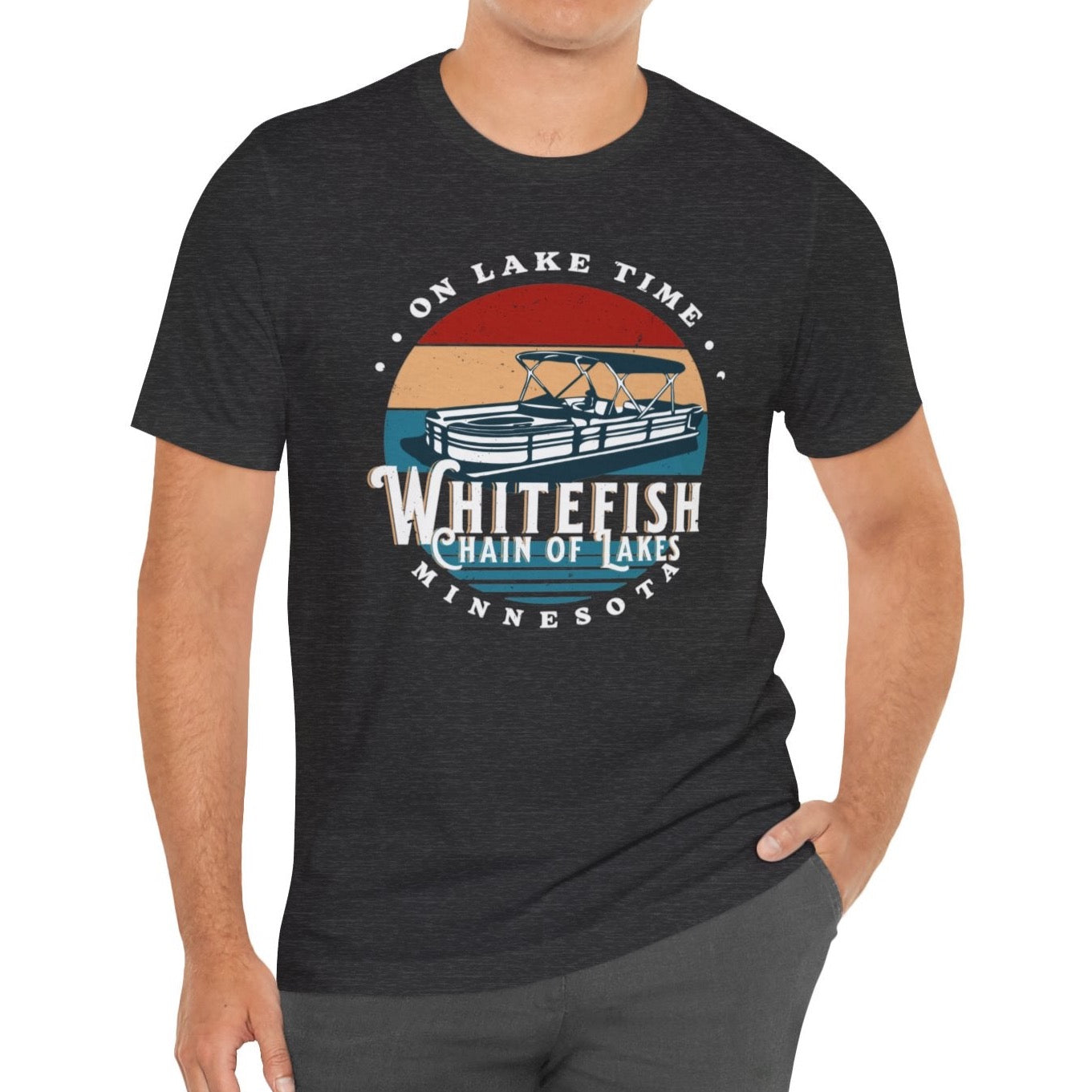 White Fish Chain Of Lakes On Lake Time Tshirt