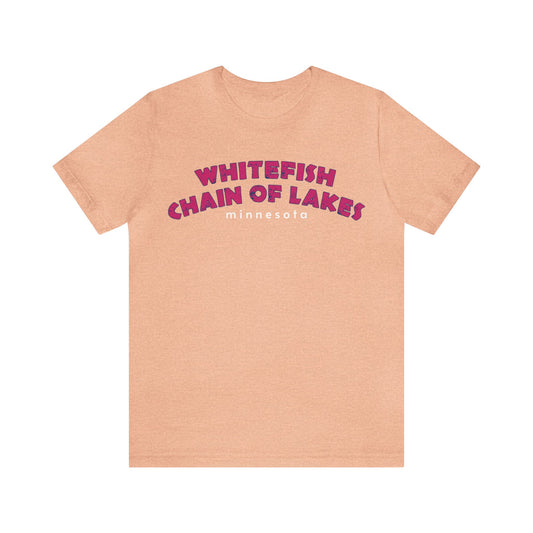 Pink Whitefish Chain Of Lakes | Tee