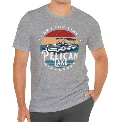 Pelican Lake On Lake Time t-shirt
