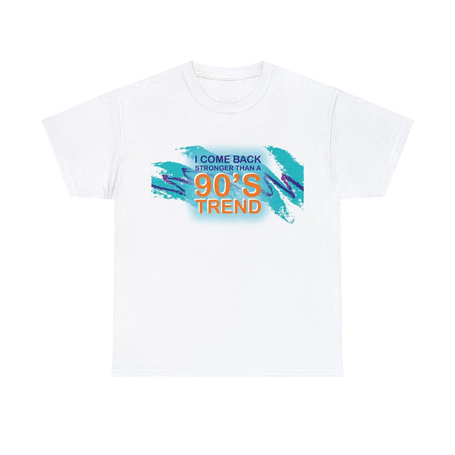 T-shirt featuring the iconic design of "I come back stronger then a 90s trend" with the retro Jazz Design.