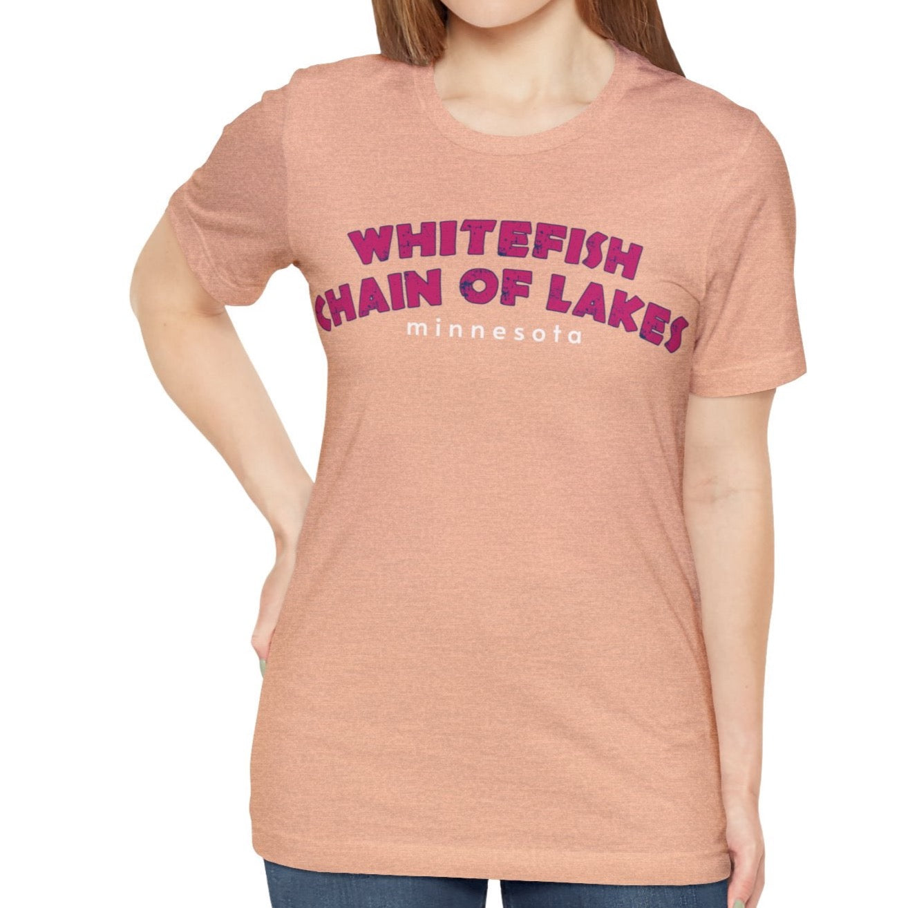 Pink Whitefish Chain Of Lakes | Tee