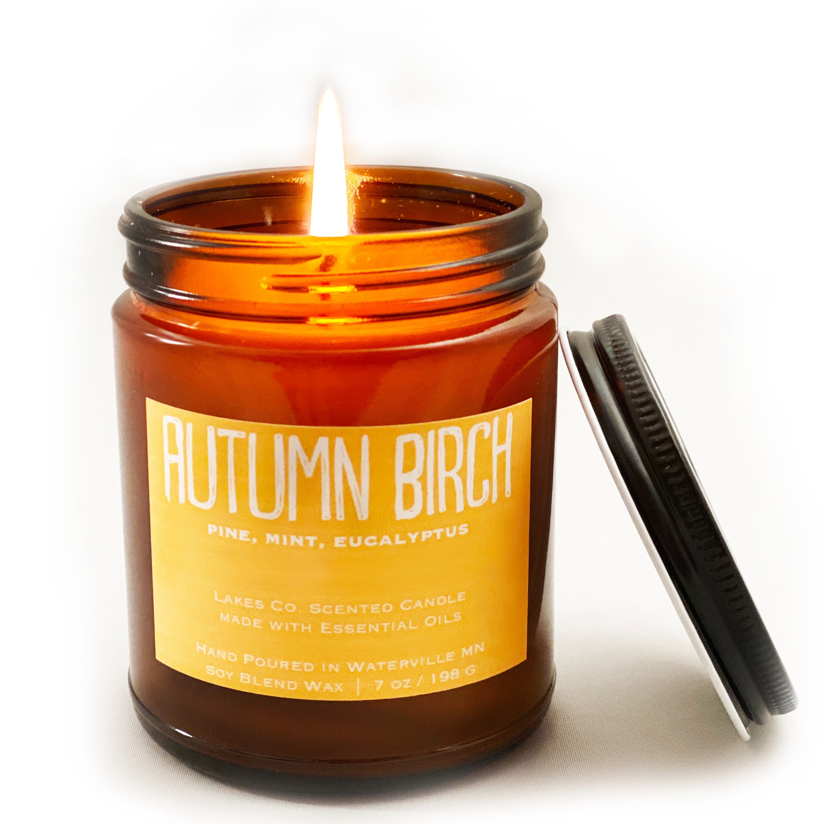 Autumn Birch Scented Candle By Lakes Company