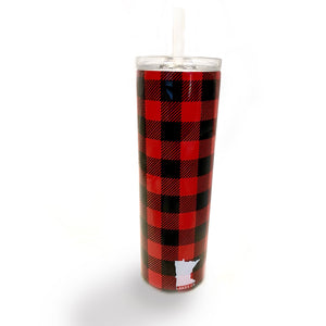 Lakes Co. Buffalo Tumbler 20 oz with Slider Lid & Straw