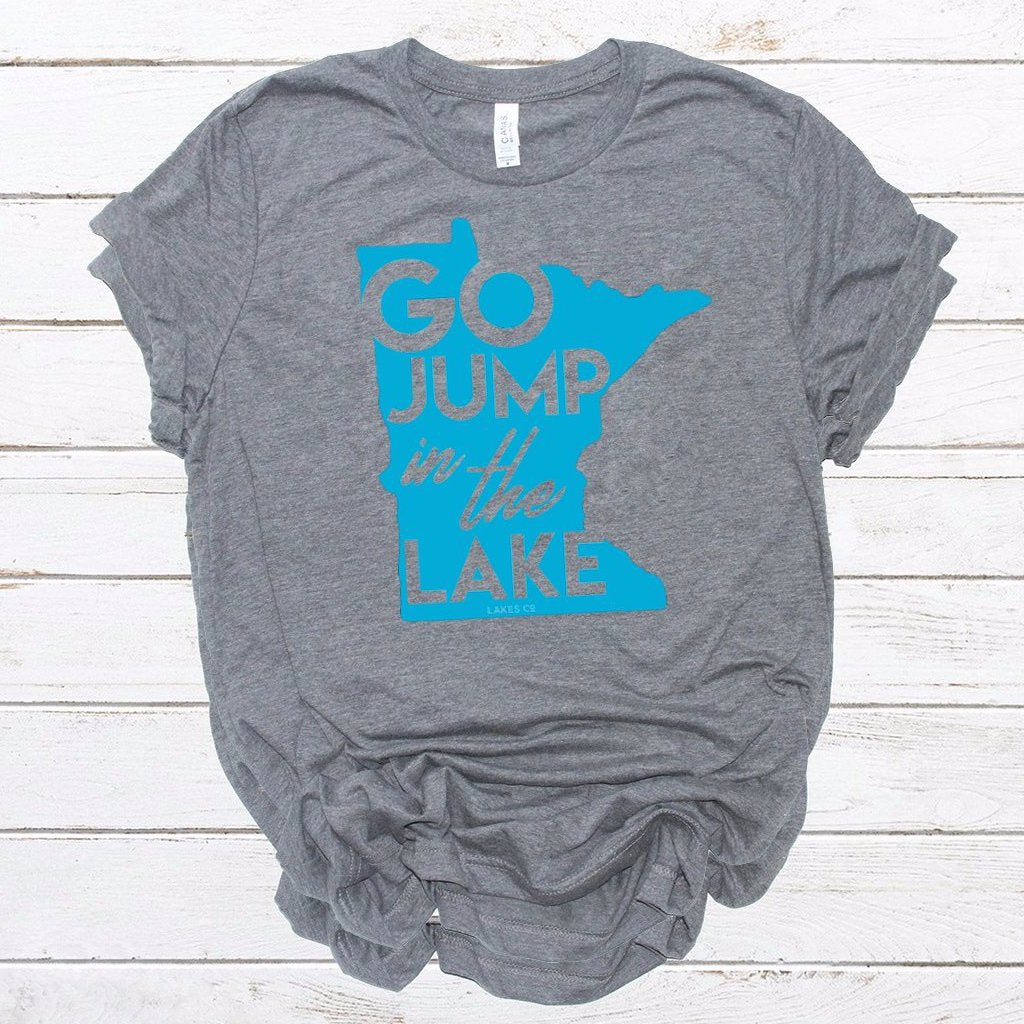Go just in the lake t-shirt light blue