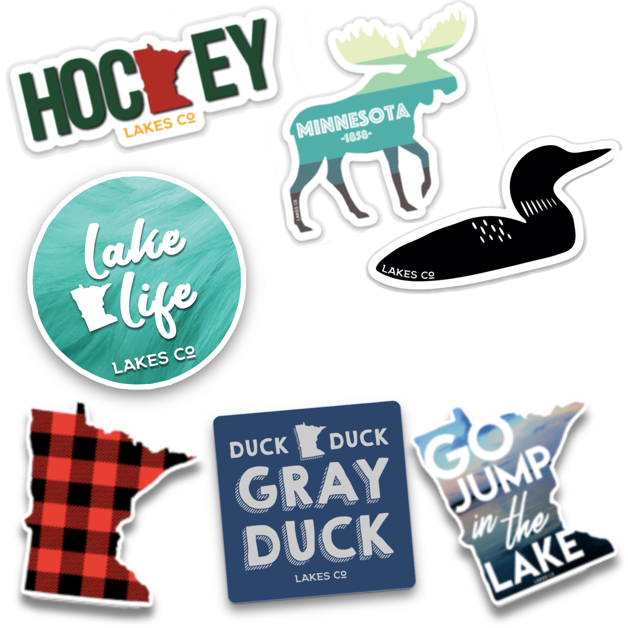 Pick 4 - Lakes Co. - Stickers